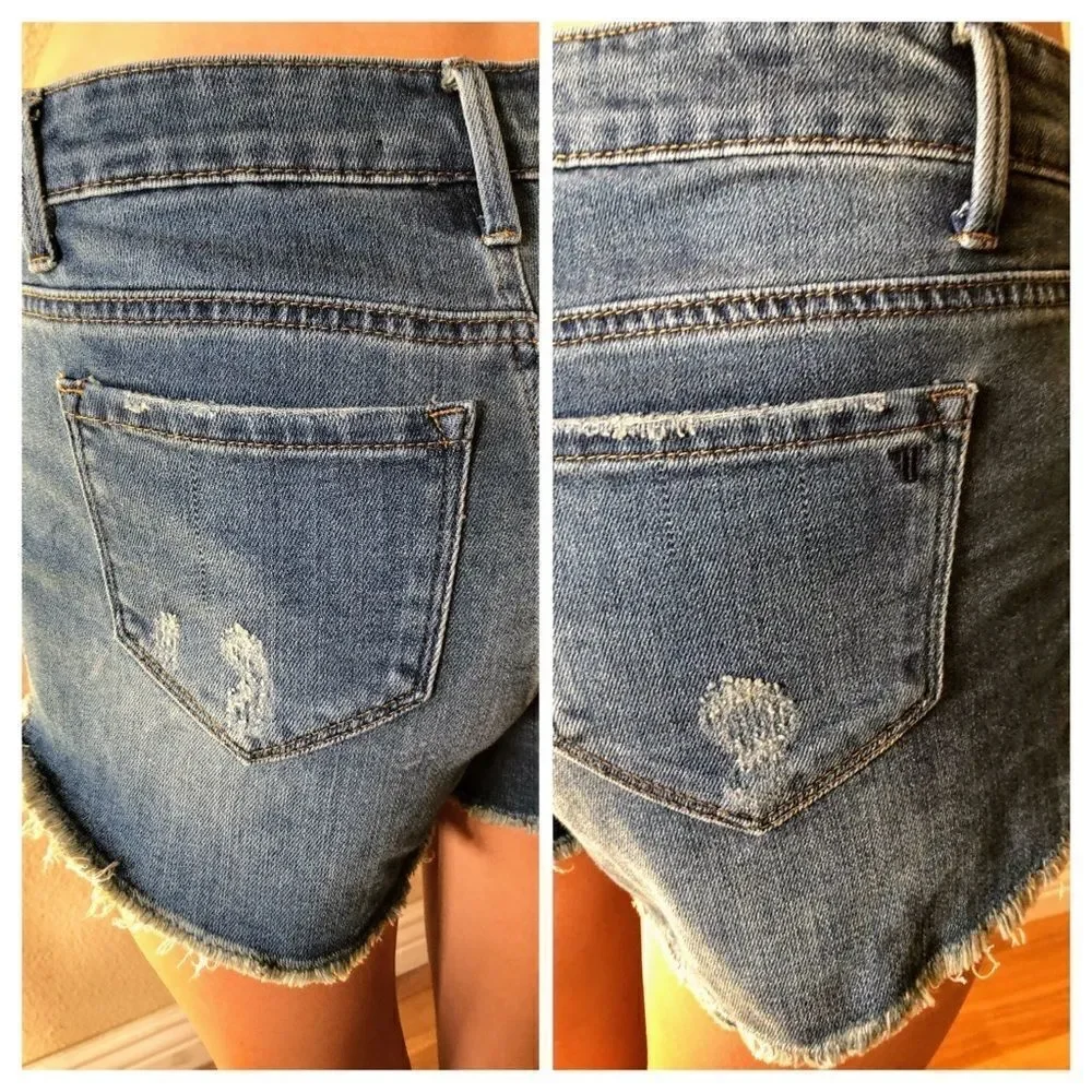 Tractr High Waist Button Up Shorts Big Girls Sz 16